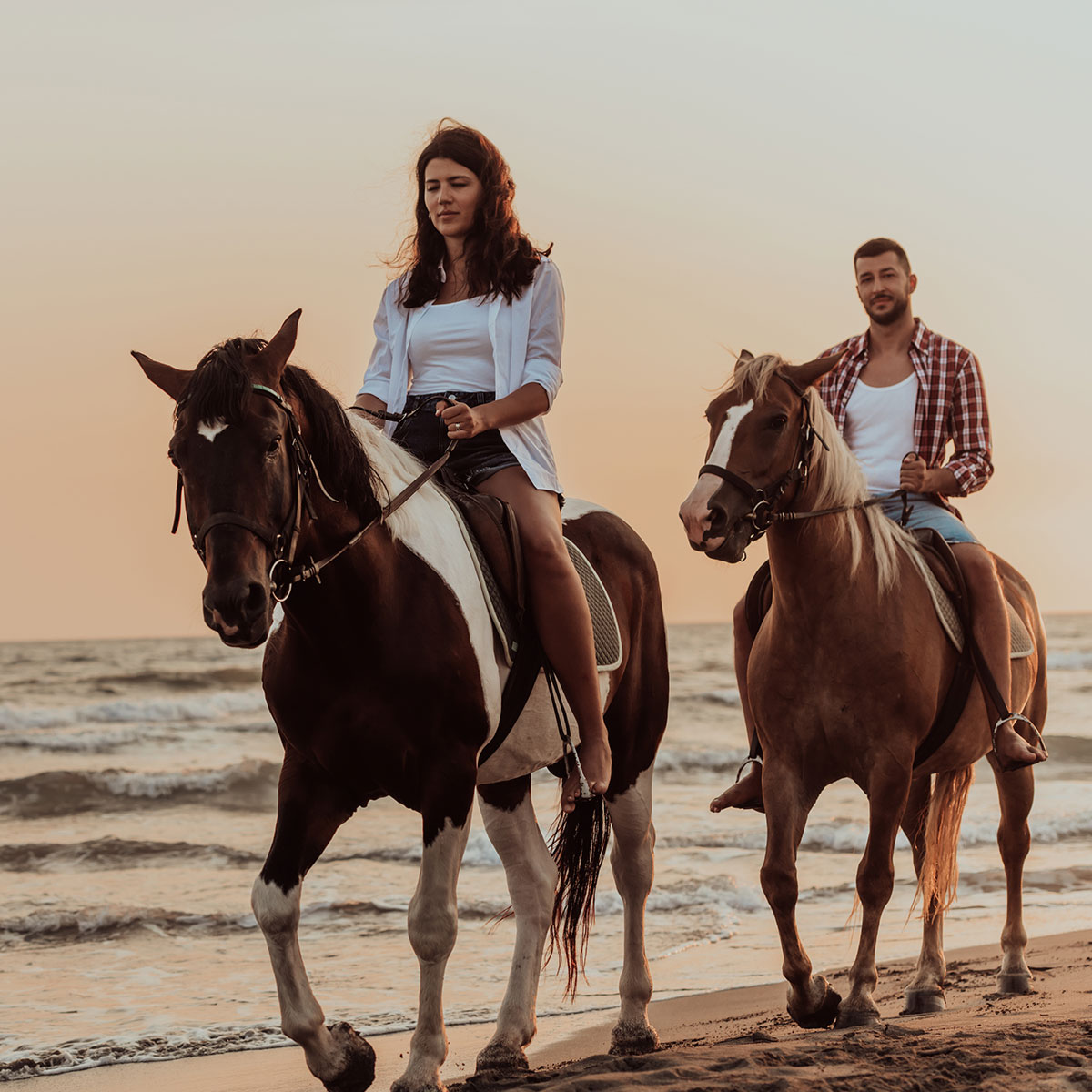 Passeggiata a cavallo sulla costa ionica